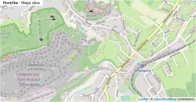 Horečka - mapa ulice