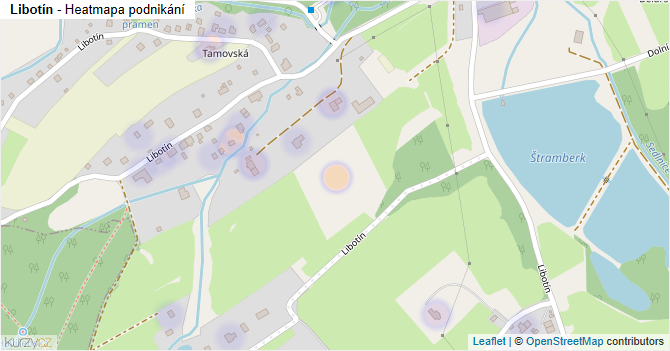 Libotín - mapa podnikání