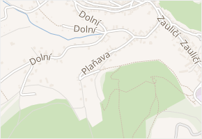 Plaňava v obci Štramberk - mapa ulice