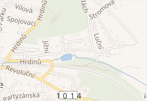 8. května v obci Strančice - mapa ulice