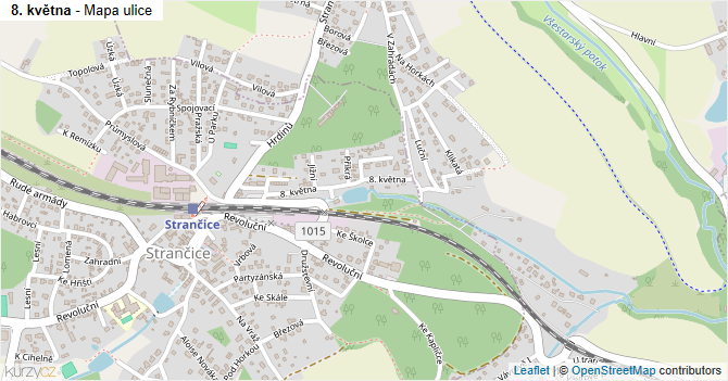 8. května - mapa ulice