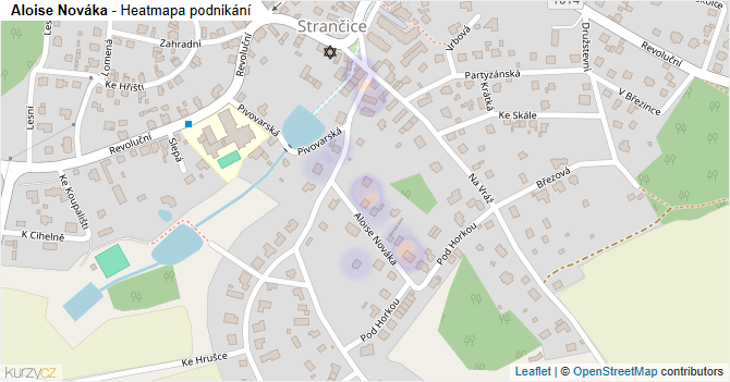 Aloise Nováka - mapa podnikání