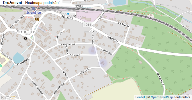 Družstevní - mapa podnikání