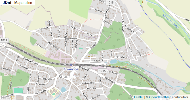 Jižní - mapa ulice