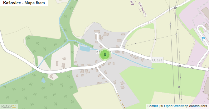 Kašovice - mapa firem