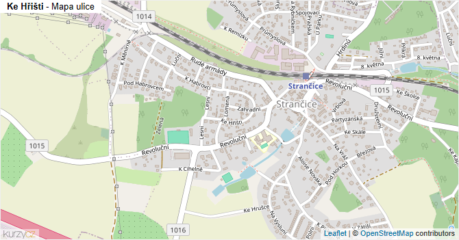 Ke Hřišti - mapa ulice