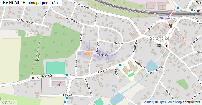 Ke Hřišti - mapa podnikání