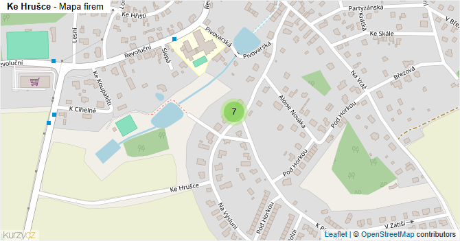 Ke Hrušce - mapa firem