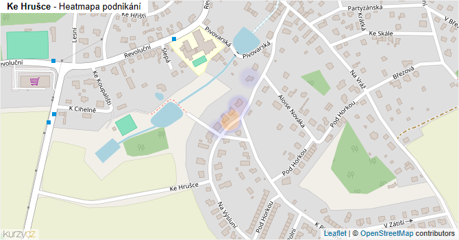 Ke Hrušce - mapa podnikání