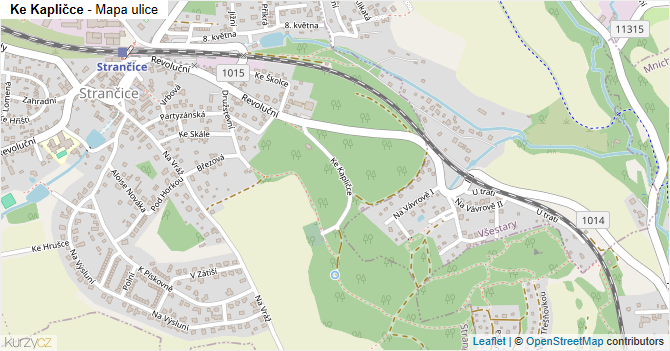 Ke Kapličce - mapa ulice