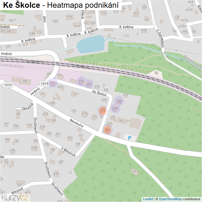 Mapa Ke Školce - Firmy v ulici.