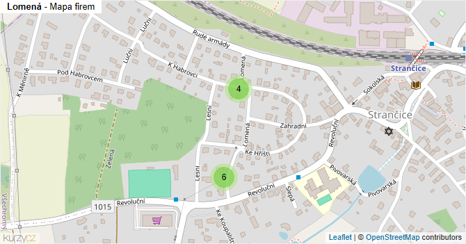 Lomená - mapa firem
