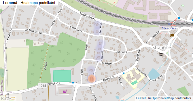 Lomená - mapa podnikání