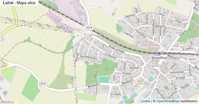 Luční - mapa ulice