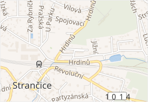 Na Sídlišti v obci Strančice - mapa ulice