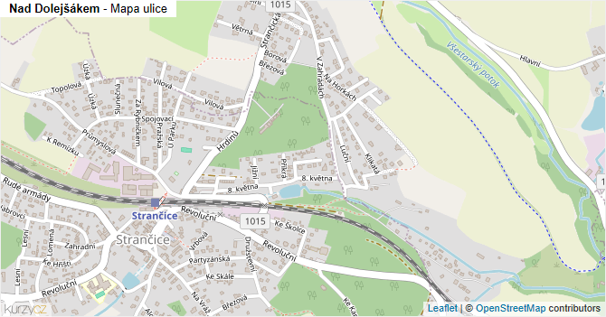 Nad Dolejšákem - mapa ulice
