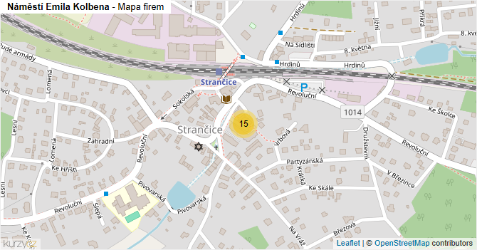 Náměstí Emila Kolbena - mapa firem
