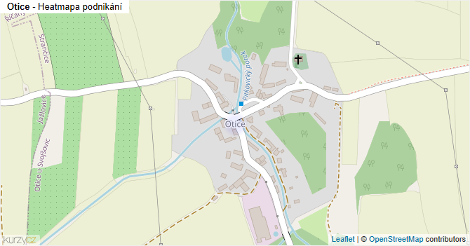 Otice - mapa podnikání