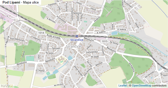 Pod Lipami - mapa ulice