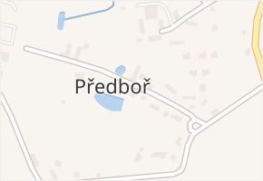 Předboř v obci Strančice - mapa části obce