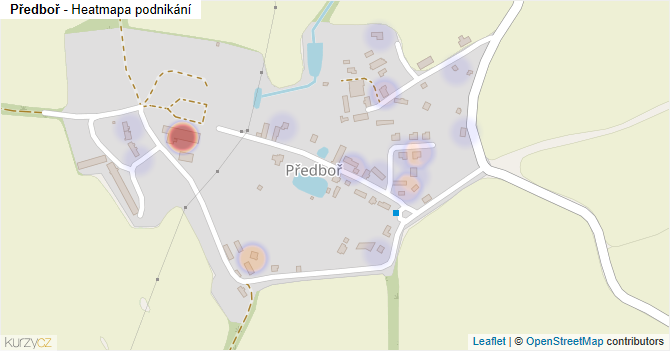Předboř - mapa podnikání