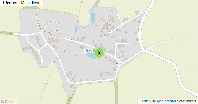 Předboř - mapa firem