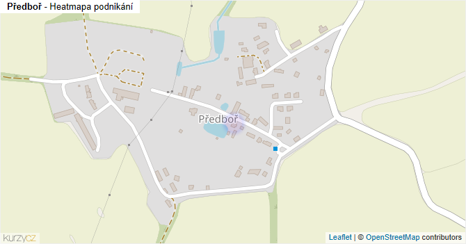 Předboř - mapa podnikání