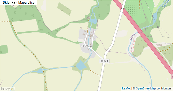 Sklenka - mapa ulice