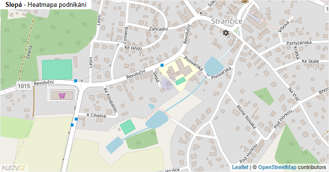 Slepá - mapa podnikání