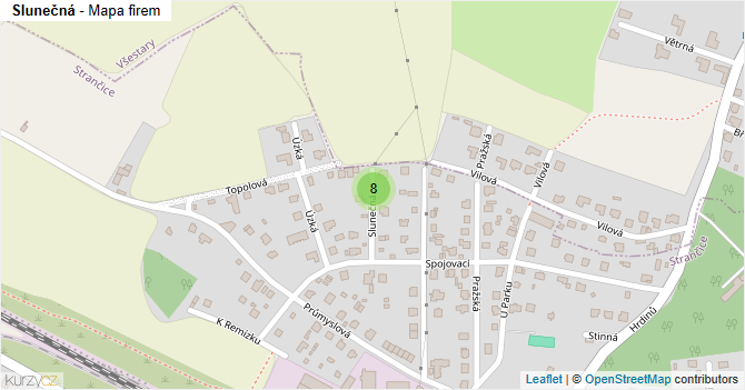 Slunečná - mapa firem