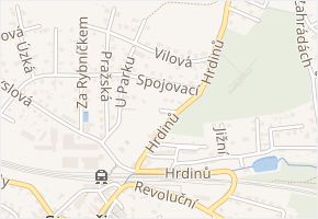 Stinná v obci Strančice - mapa ulice