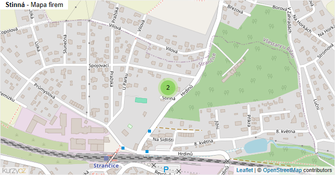 Stinná - mapa firem