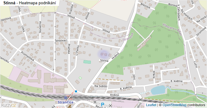 Stinná - mapa podnikání