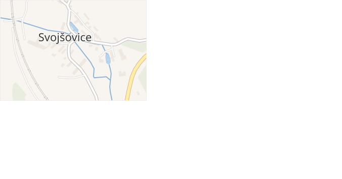 Svojšovice v obci Strančice - mapa ulice