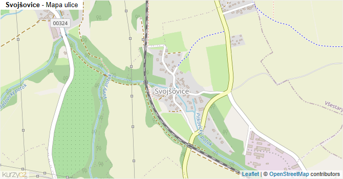 Svojšovice - mapa ulice