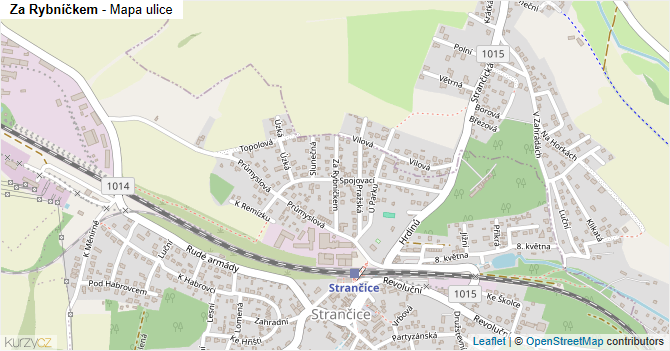 Za Rybníčkem - mapa ulice