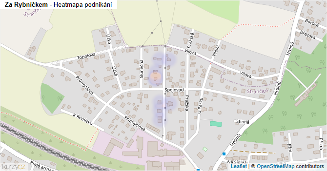 Za Rybníčkem - mapa podnikání
