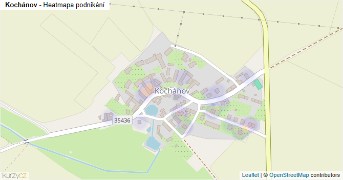 Kochánov - mapa podnikání