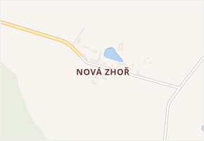 Nová Zhoř v obci Stránecká Zhoř - mapa části obce