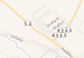 Korytňanská v obci Strání - mapa ulice