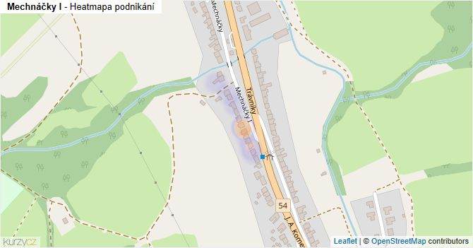 Mechnáčky I - mapa podnikání