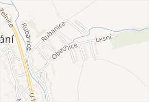 Obecnice I v obci Strání - mapa ulice