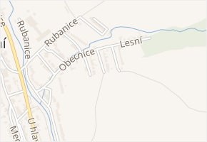 Obecnice II v obci Strání - mapa ulice