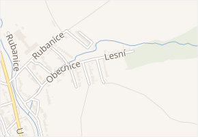 Obecnice III v obci Strání - mapa ulice