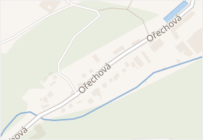 Ořechová v obci Strání - mapa ulice