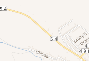 Slavkovská v obci Strání - mapa ulice