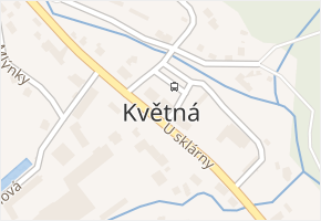 U Klanečnice v obci Strání - mapa ulice