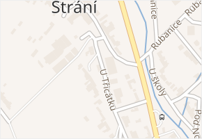 U Třicátku v obci Strání - mapa ulice