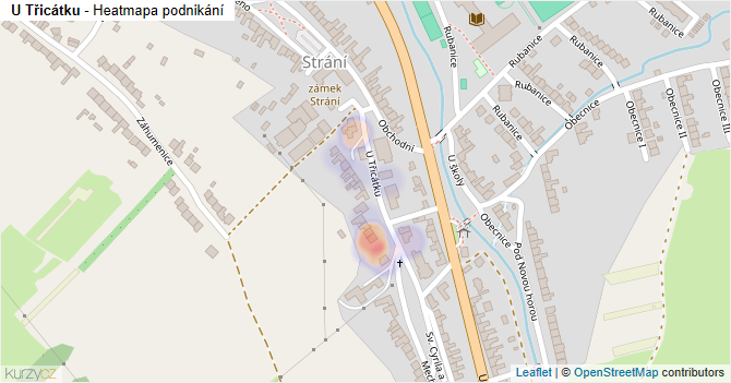 U Třicátku - mapa podnikání