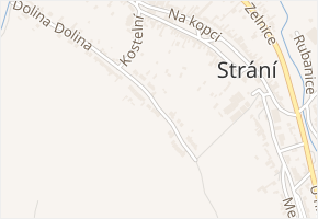 Záhumenice v obci Strání - mapa ulice